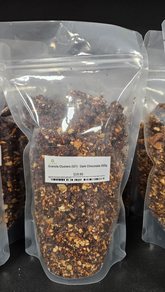 Granola Clusters (GF) - Dark Chocolate 500g – La Vida Vegan