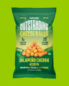 Outstanding Foods Cheese Balls 85g - Jalapeño Chedda Flavour