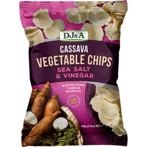 (BB 15.10.2026) DJ&A Cassava Vegetable Chips Sea Salt & Vinegar 100g