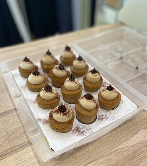 (BB 30 OCT 2025) Mahadeva's Kitchen (Petit Four) Tiramisu Cake w/ Espresso Cream (12pk)