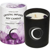 Summer Salt Body Crystal Infused Soy Candle - Amethyst Sandalwood & Vanilla