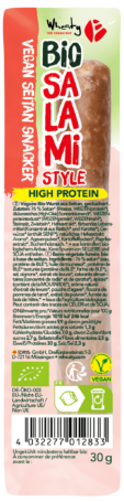 Wheaty Organic Vegan Salami Seitan Snacker 30g