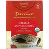 Teeccino Mushroom Herbal Tea Organic Chaga Ashwagandha Tee Bags (10pk)