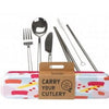 Retrokitchen Carry Your Cutlery Set - Colour Splash