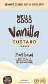 Well & Good Vanilla Custard Powder 250g