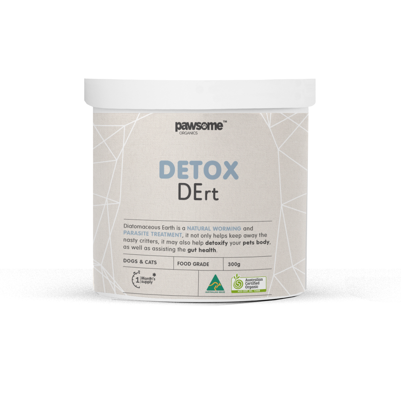 Pawsome Organics DEtox DErt Control 300g – La Vida Vegan