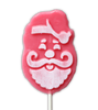 Original Candy Co Santa Face Strawberry Lollipop 65g