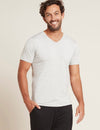 Boody Men's V-Neck T-Shirt (M) Light Grey Marl