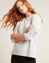 Boody Womens Weekend Crew Pullover Grey Marl (S)