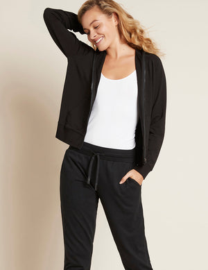 Boody Women's Weekend Zip-Up Hoodie Black (S)